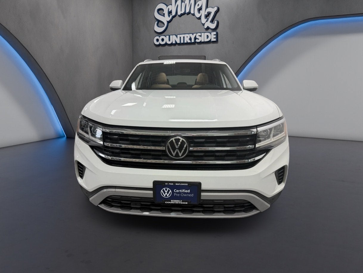 Certified 2020 Volkswagen Atlas Cross Sport SE w/Tech with VIN 1V26E2CA3LC212520 for sale in Maplewood, Minnesota