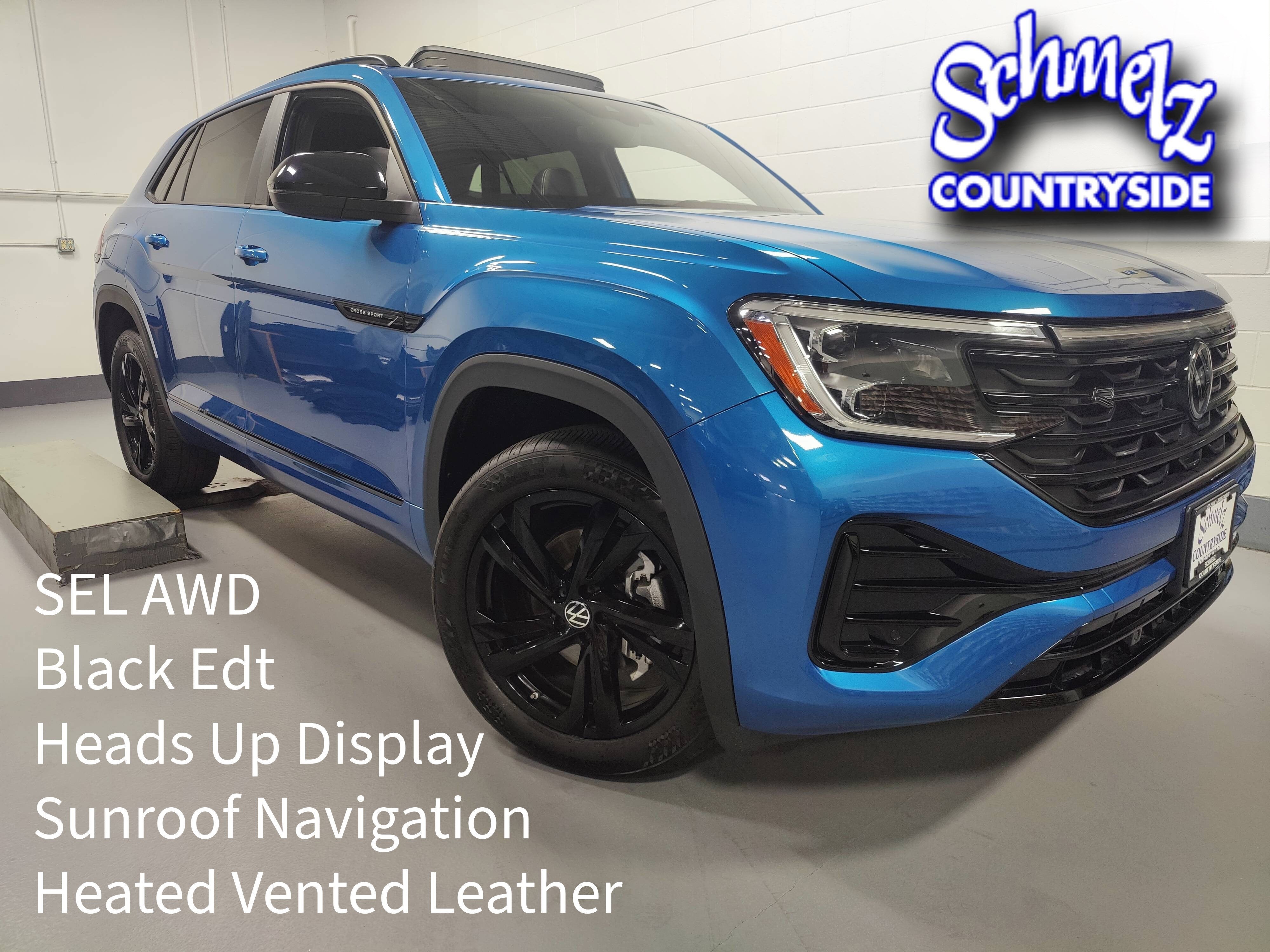 2025 Volkswagen Atlas Cross Sport SEL AWD R-Line Black w/Sunroof/Nav