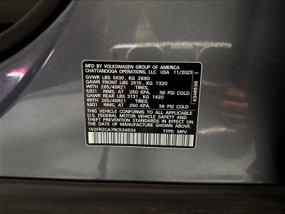 2024 Volkswagen Atlas SEL Premium AWD R-Line w/Sunroof/Nav