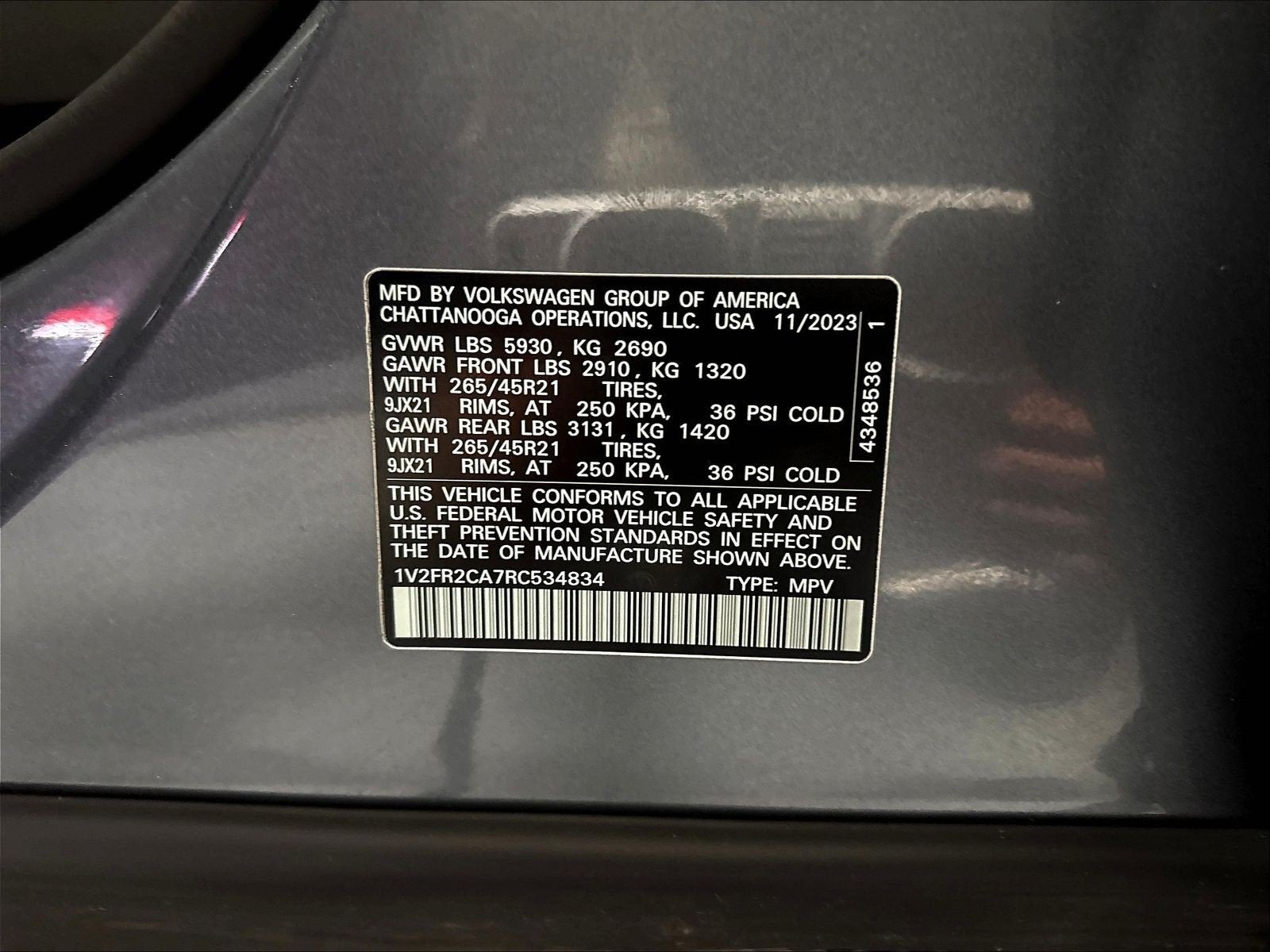 2024 Volkswagen Atlas SEL Premium AWD R-Line w/Sunroof/Nav