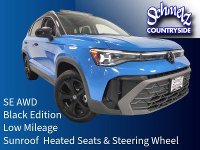 2025 Volkswagen Taos SE Black AWD w/Sunroof