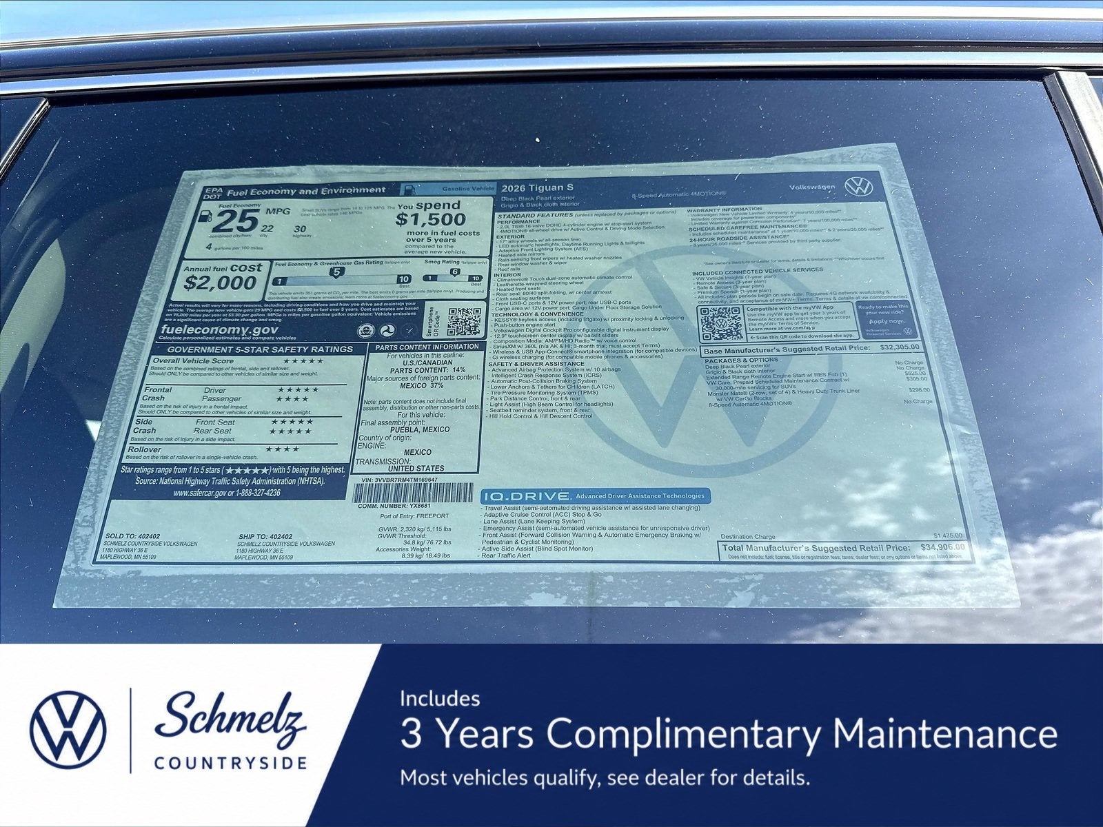 2026 Volkswagen Tiguan S