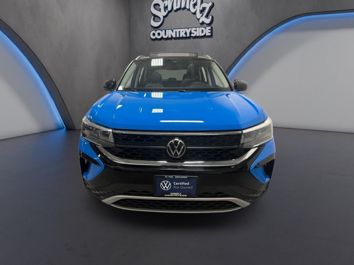 Certified 2024 Volkswagen Taos SE with VIN 3VVEX7B26RM007278 for sale in Maplewood, Minnesota