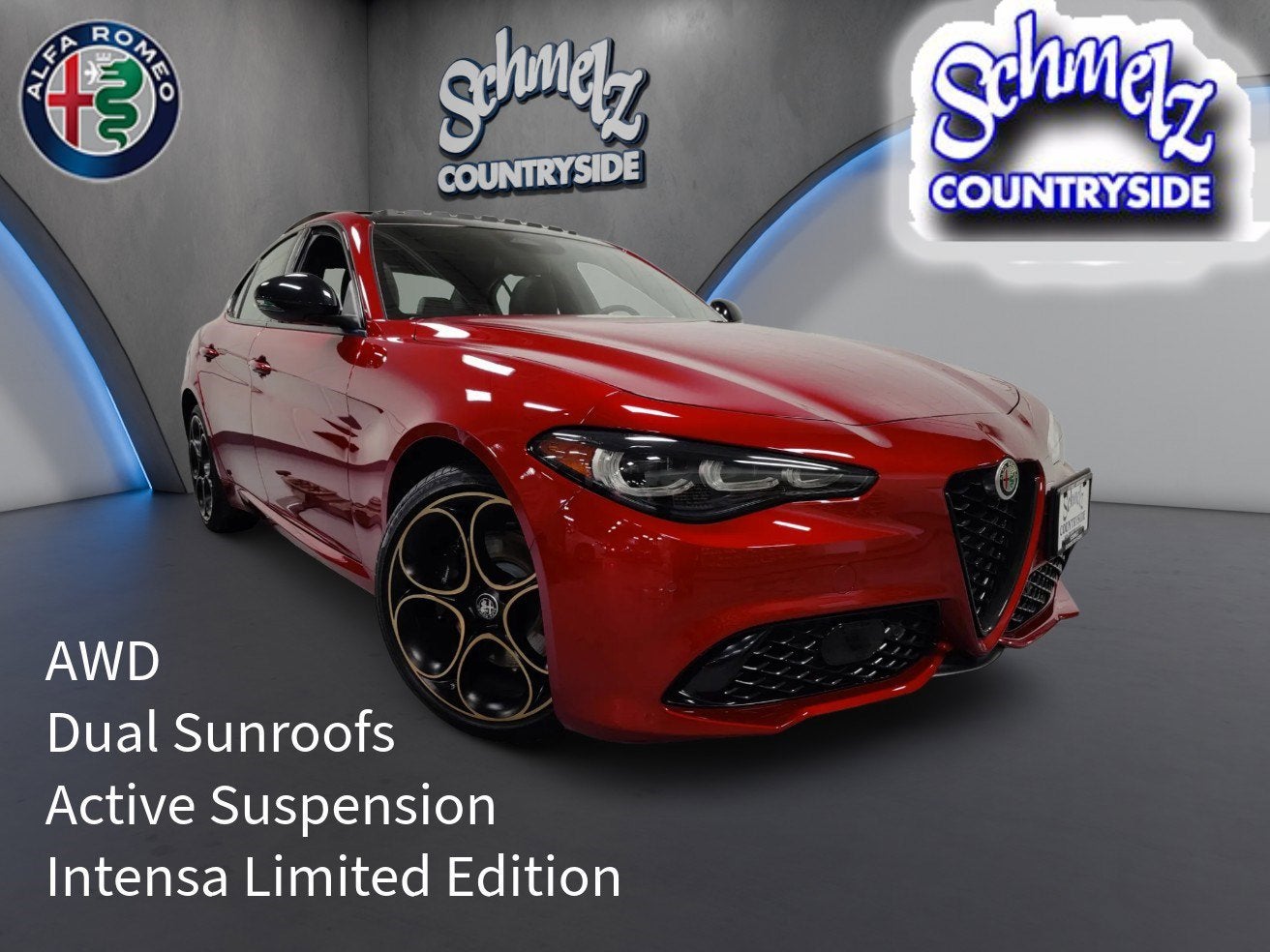 2025 Alfa Romeo Giulia Intensa AWD w/Sunroof & Nav