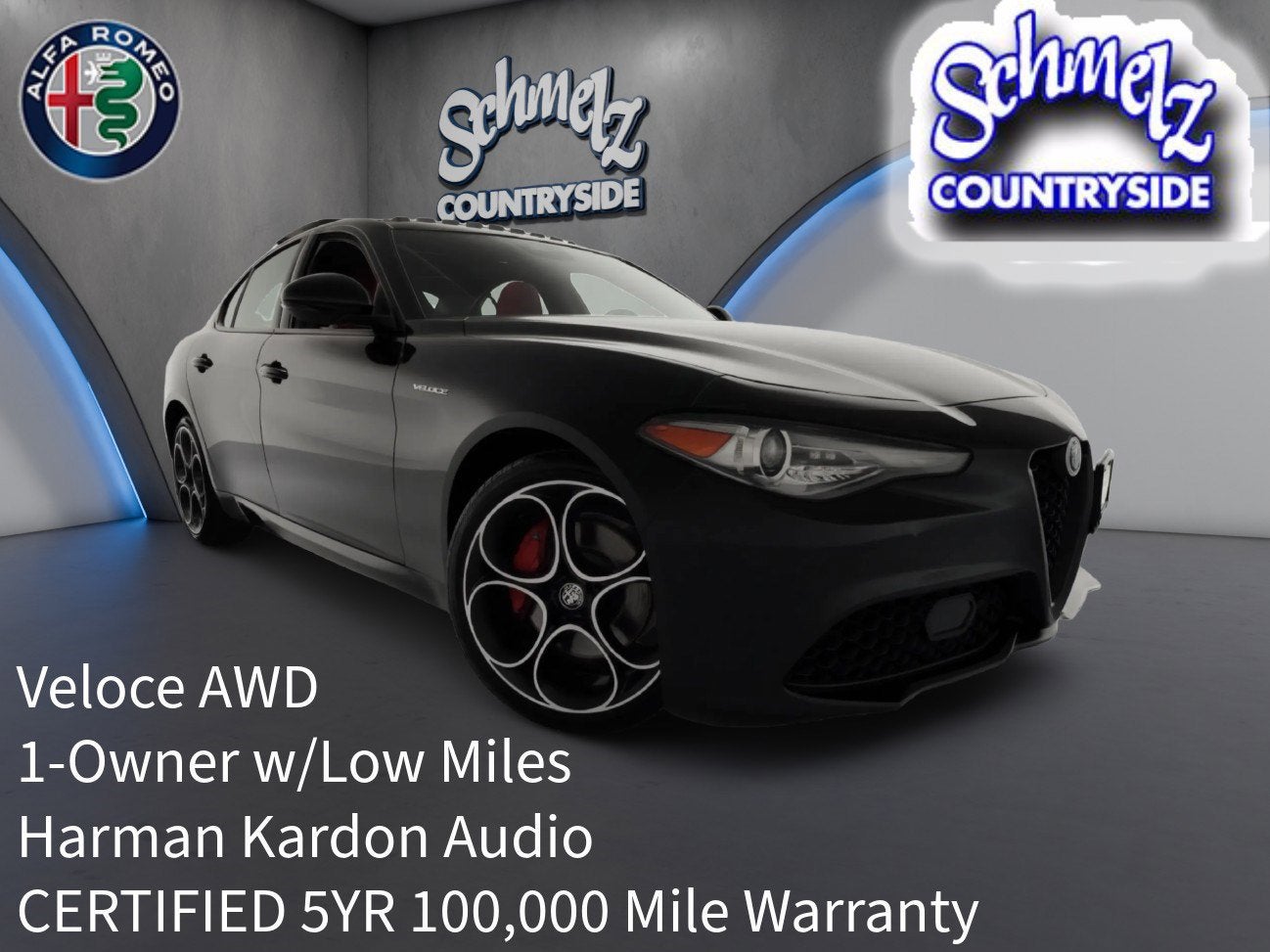 2022 Alfa Romeo Giulia Veloce Premium AWD w/Sunroof/nav