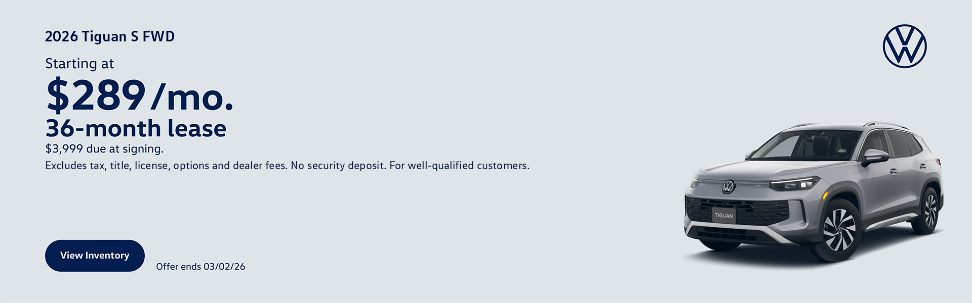 Tiguan National Offer